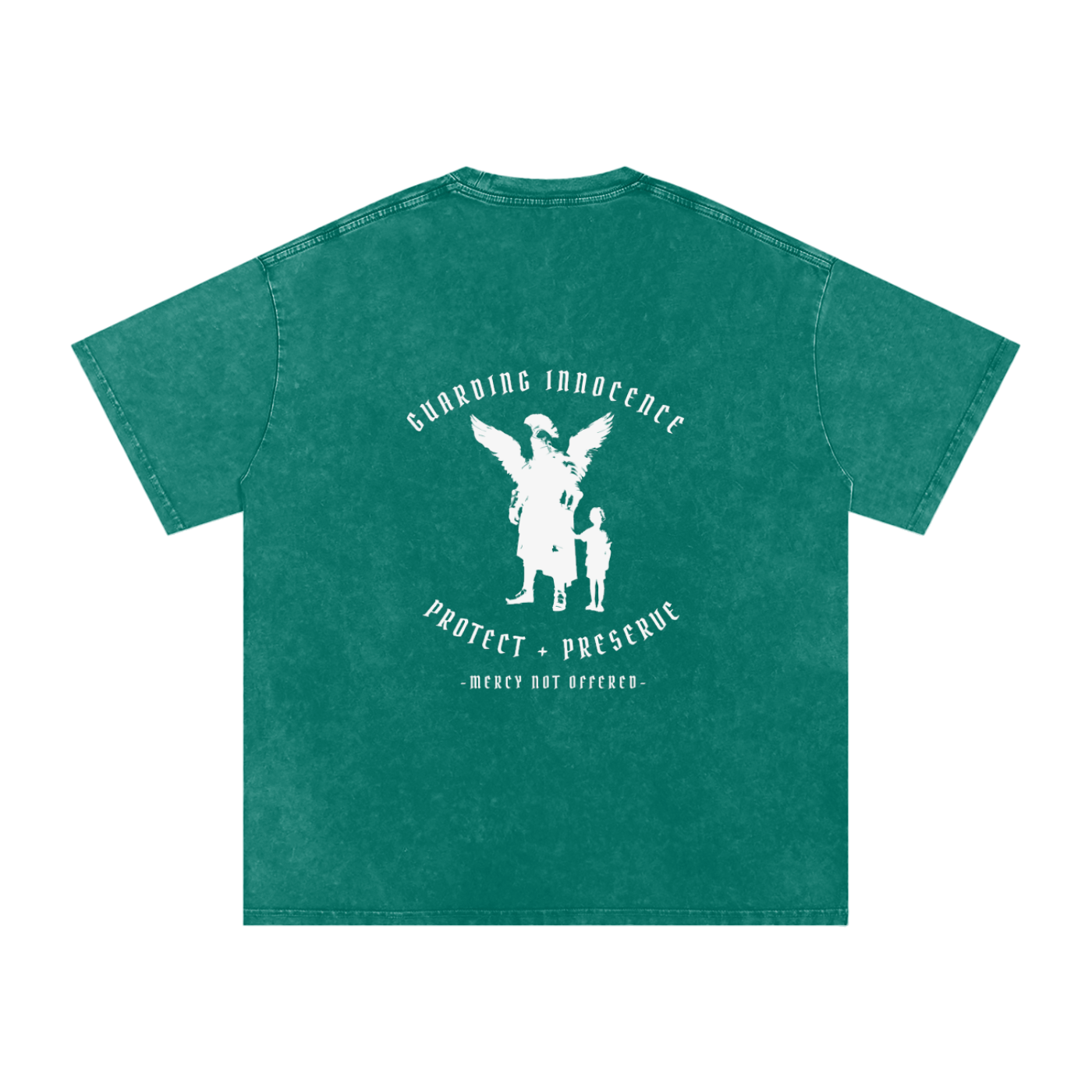 Guarding innocence -  SNOW WASHED oversized tee