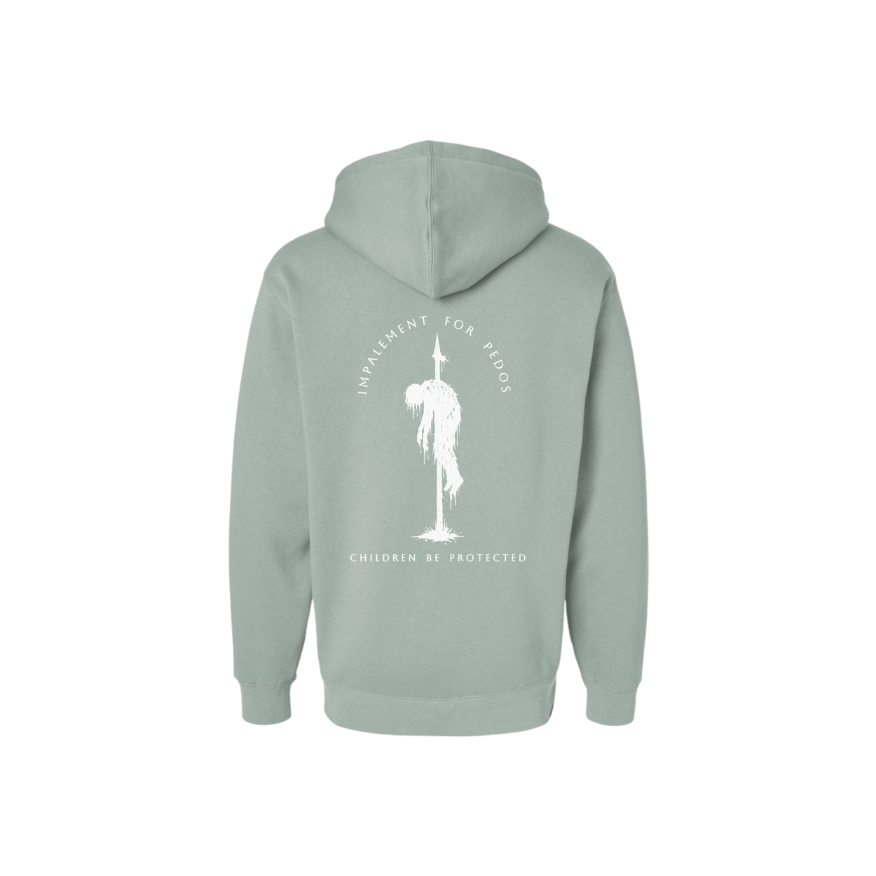 Impalement for Pedos -heavyweight hoodie