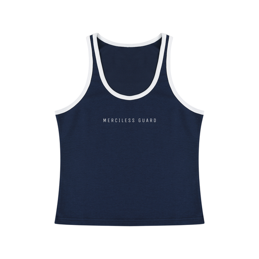 Women's Color Block Cropped Tank Top