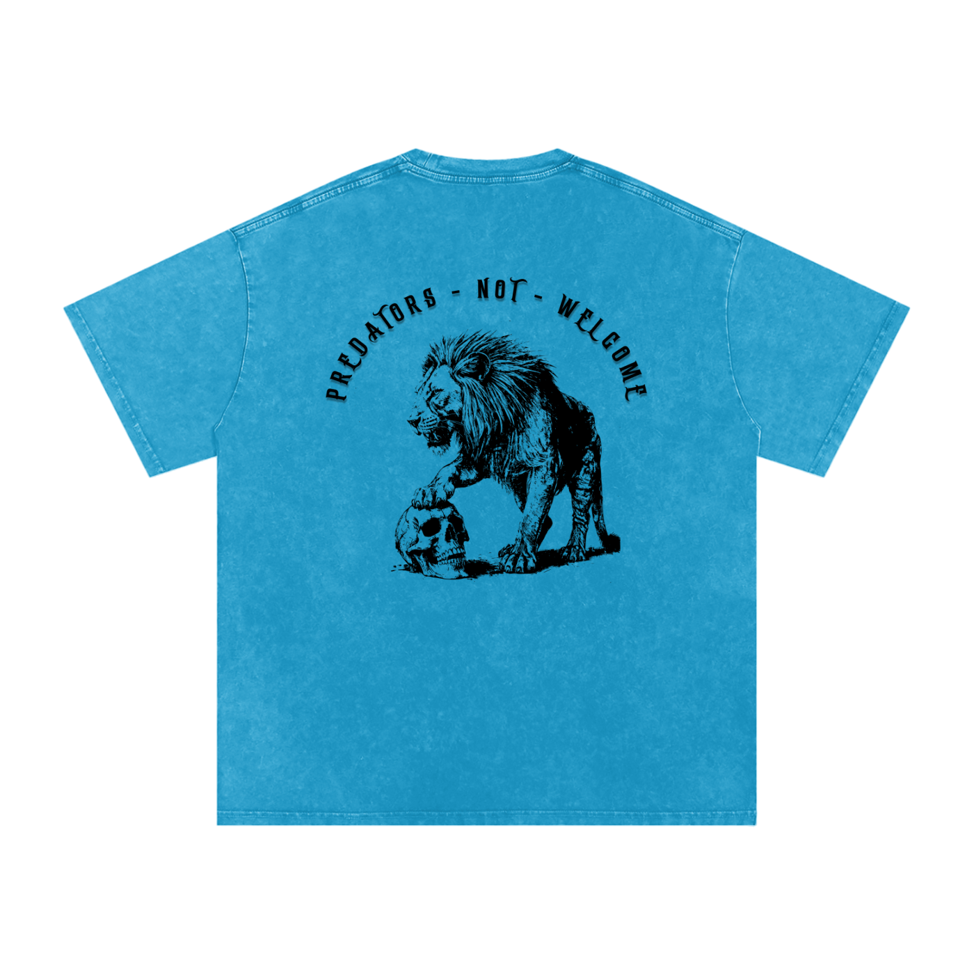 predators not welcome - Women's SNOW WASHED oversized tee