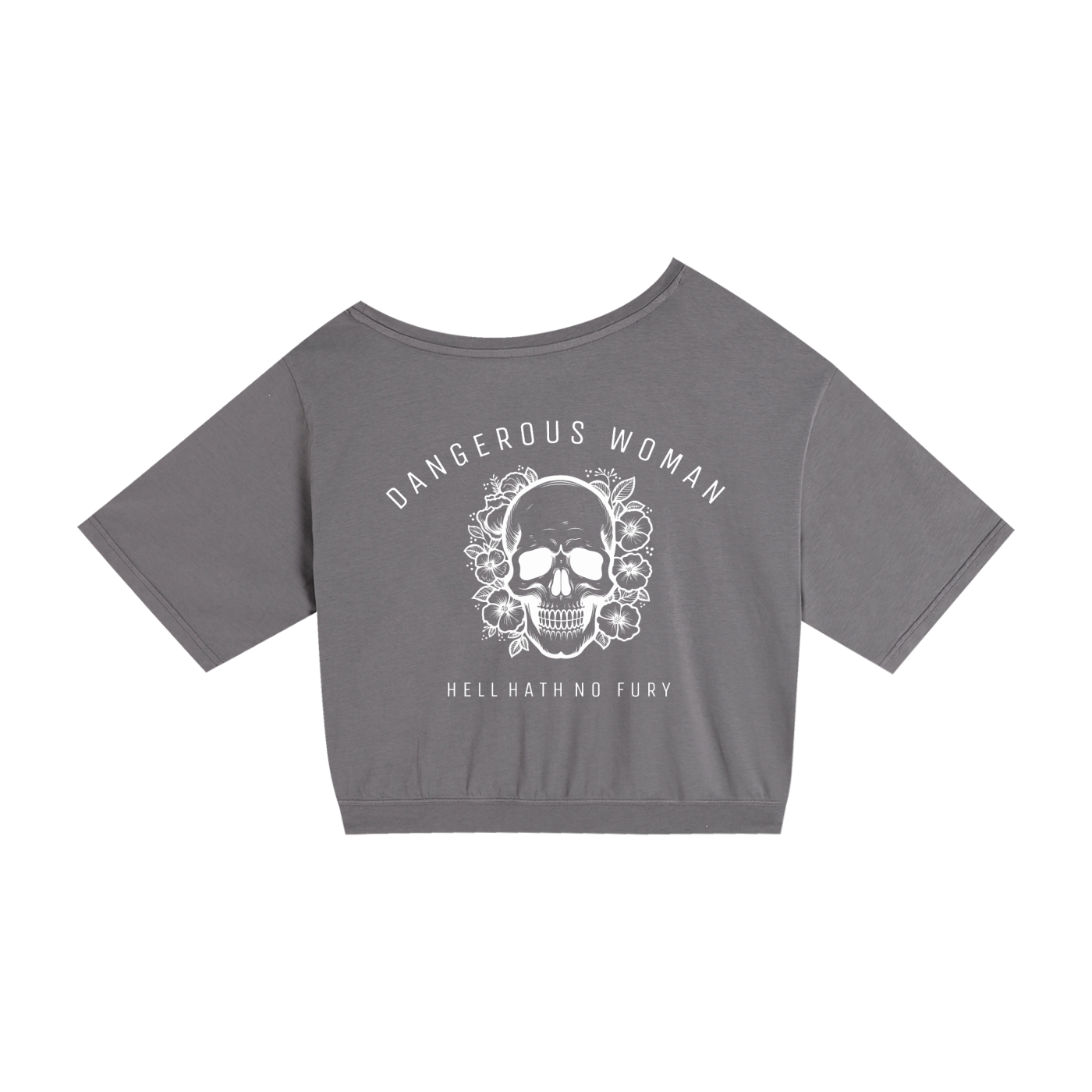 dangerous woman - DROP SHOULDER CROP TEE