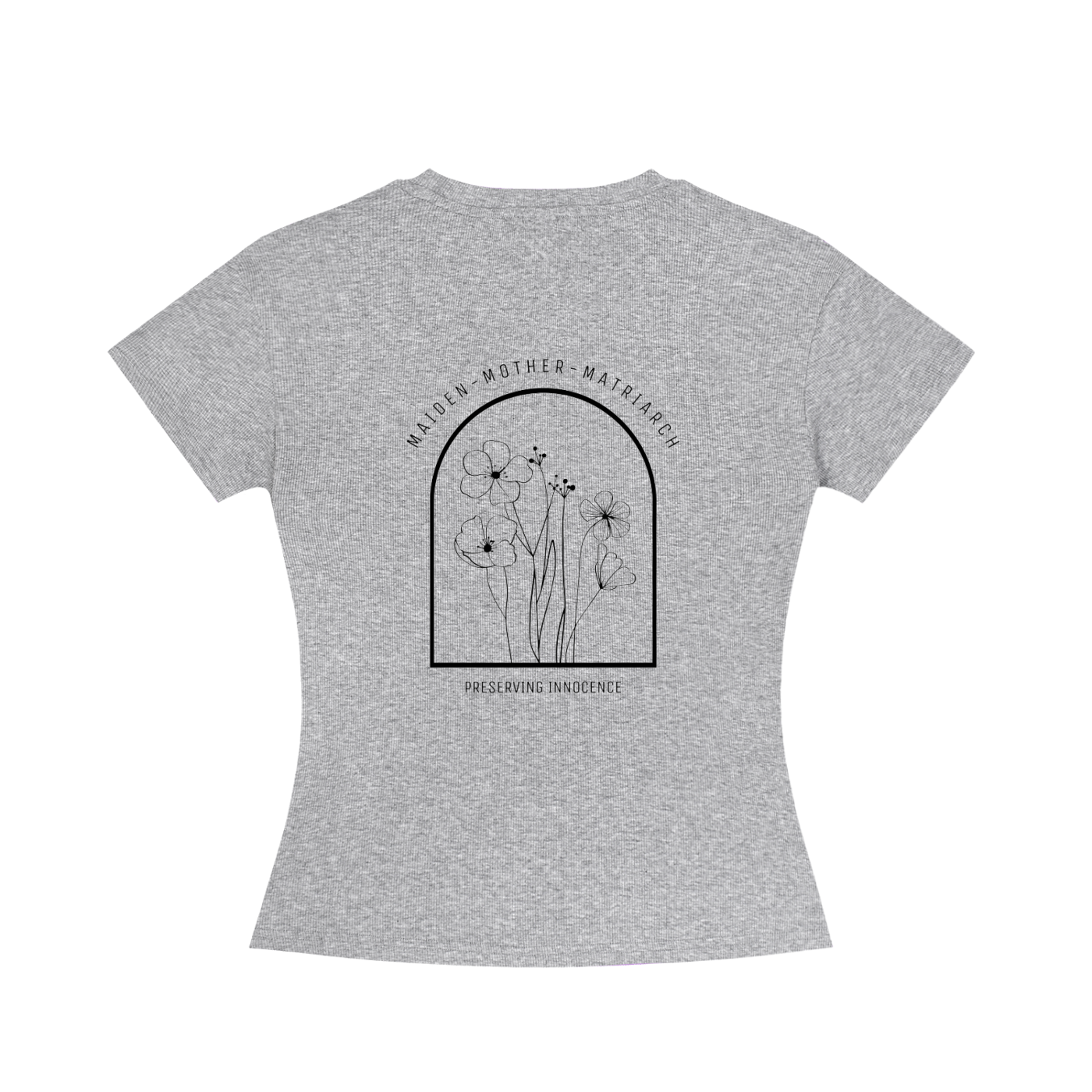 maiden, mother, matriarch slim fit crewneck t-shirt