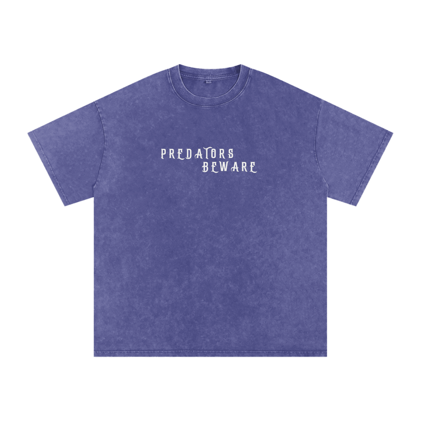 predators beware - I am the millstone snow washed oversized tee