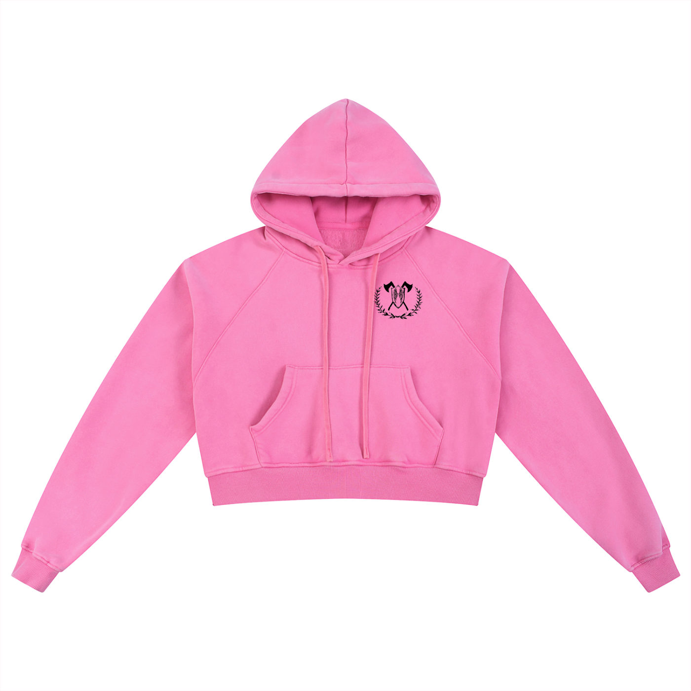 MATRIARCH - Snow Washed Cropped Hoodie