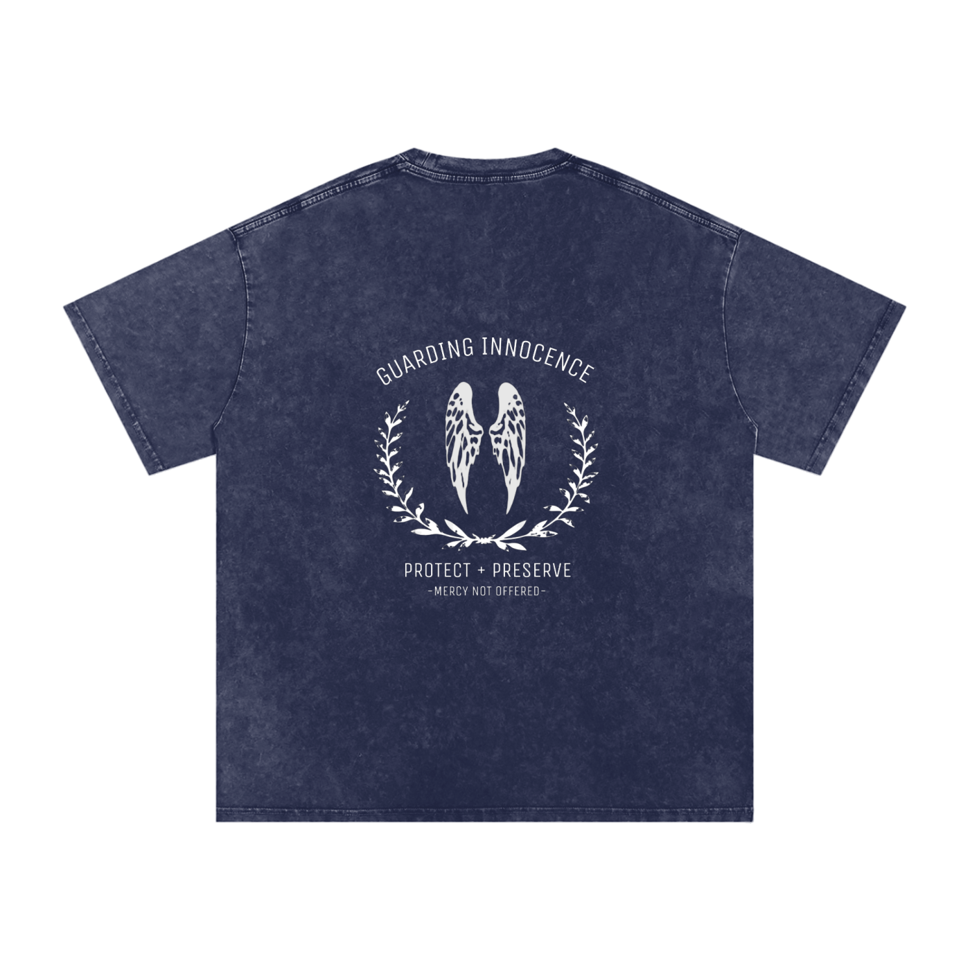 Guarding innocence wings - Women's SNOW WASHED oversized tee