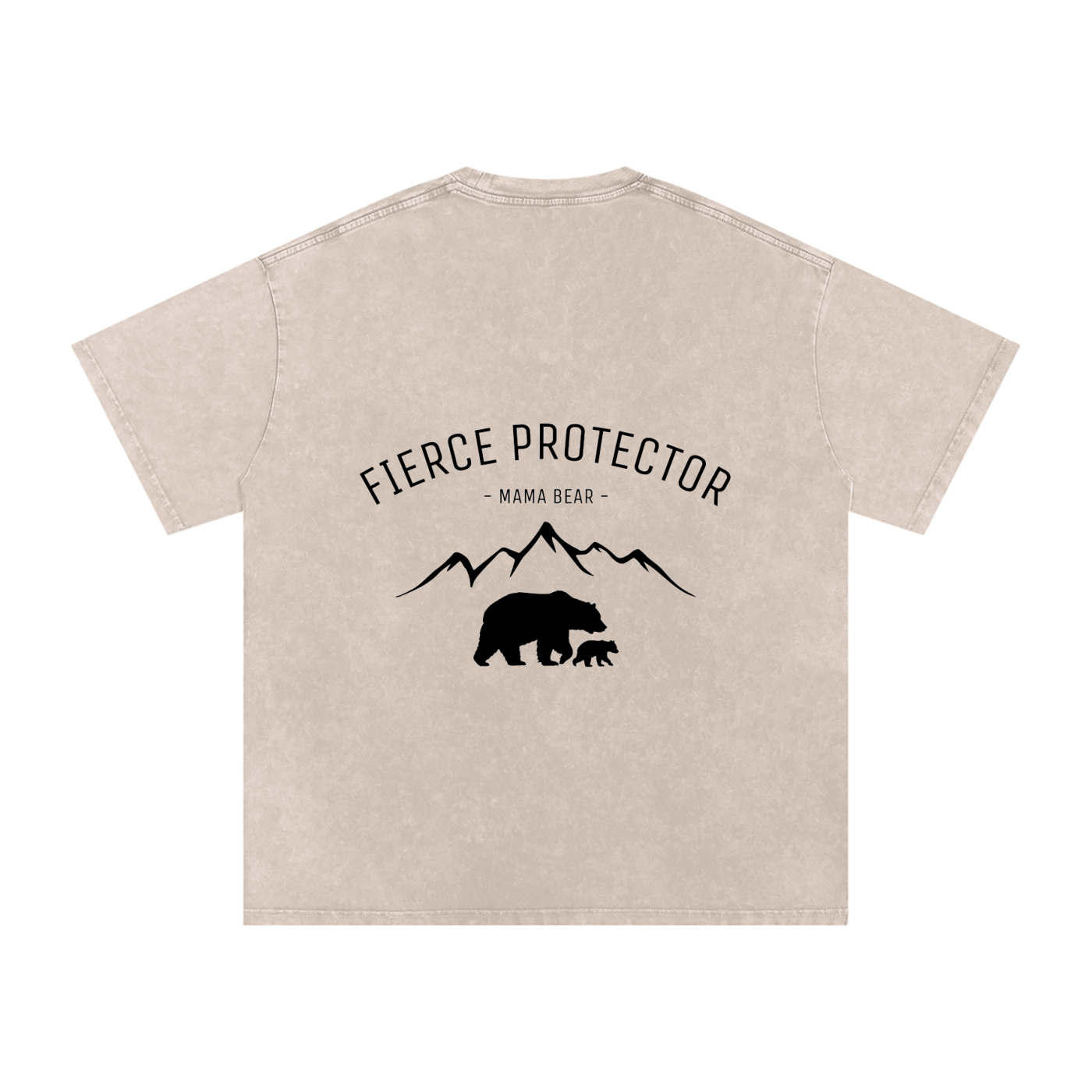 mama bear - SNOW WASHED oversized tee