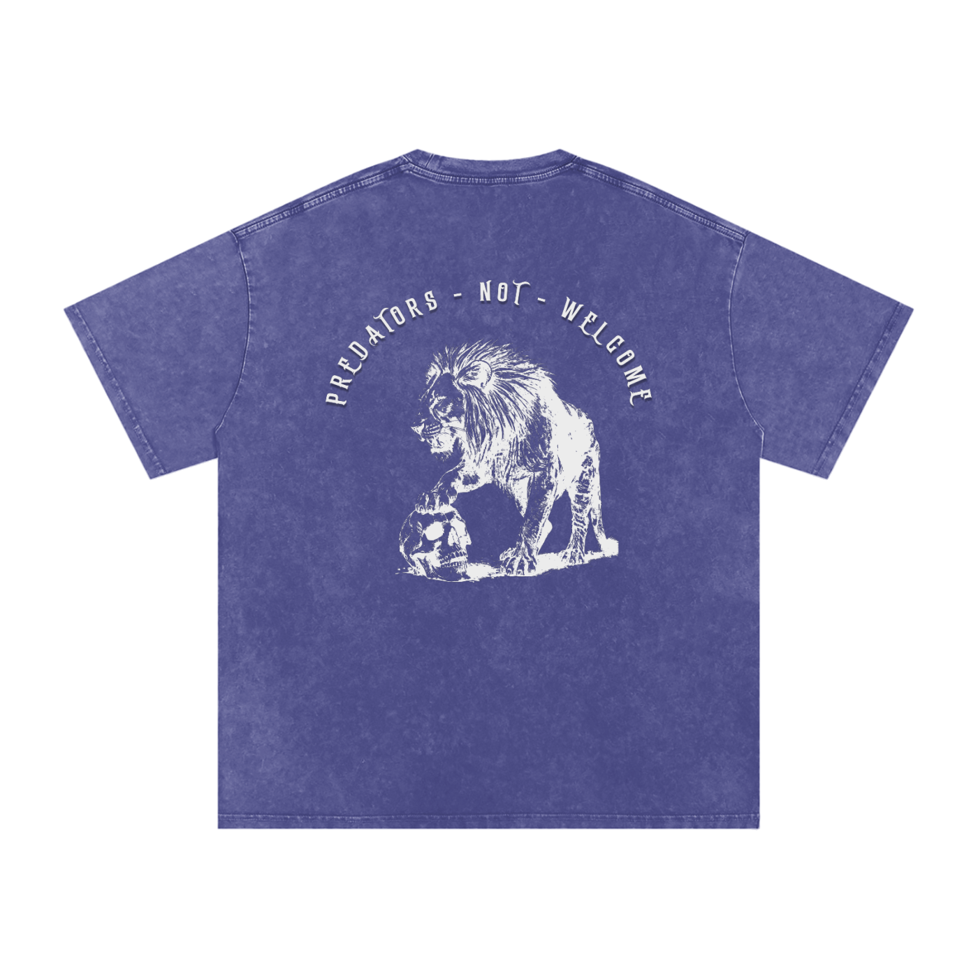 predators not welcome - SNOW WASHED oversized tee