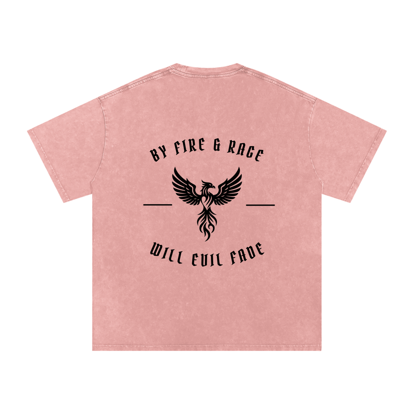 fire and rage - snow washed oversized tee