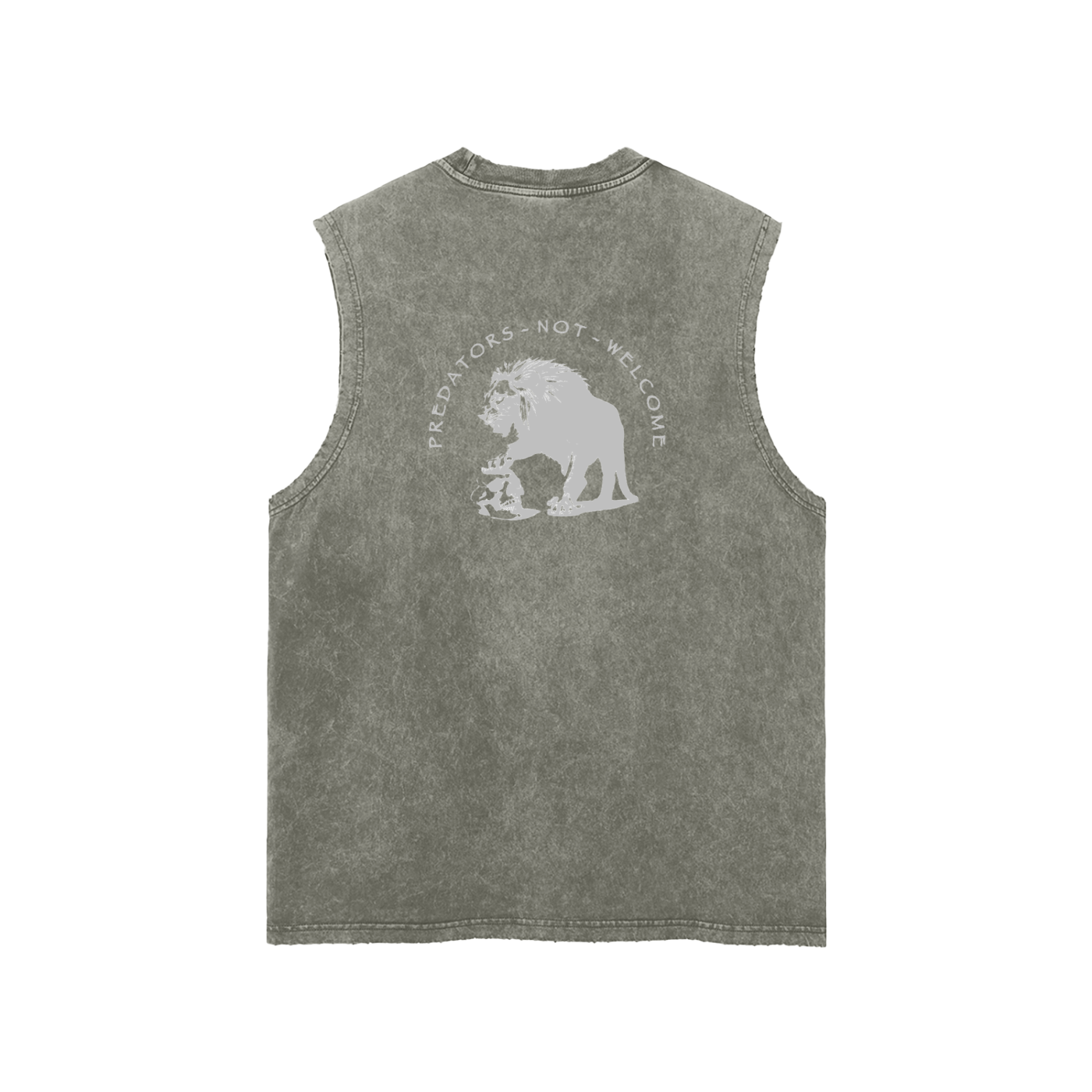 PREDATORS NOT WELCOME - SNOW WASHED TANK