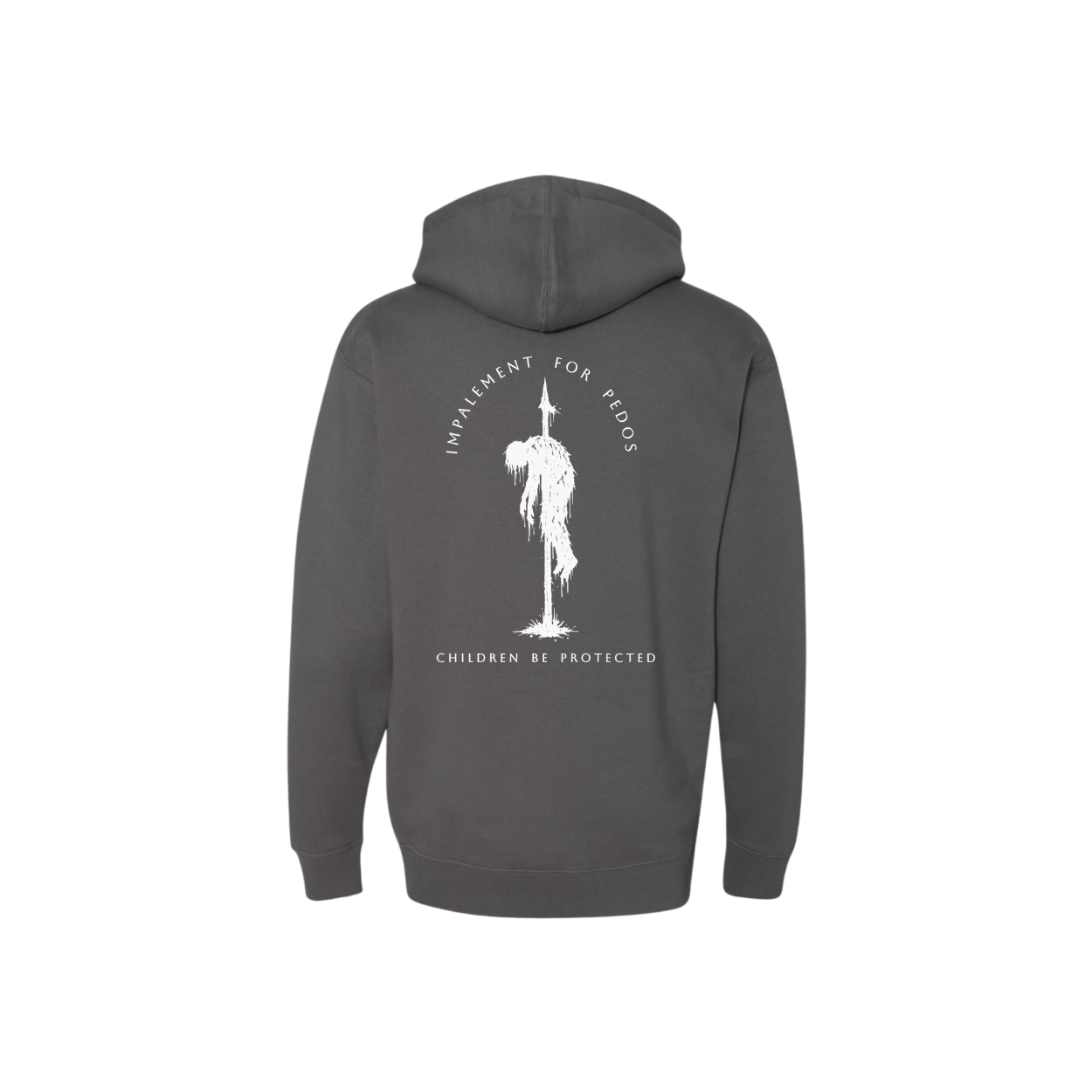 Impalement for Pedos -heavyweight hoodie