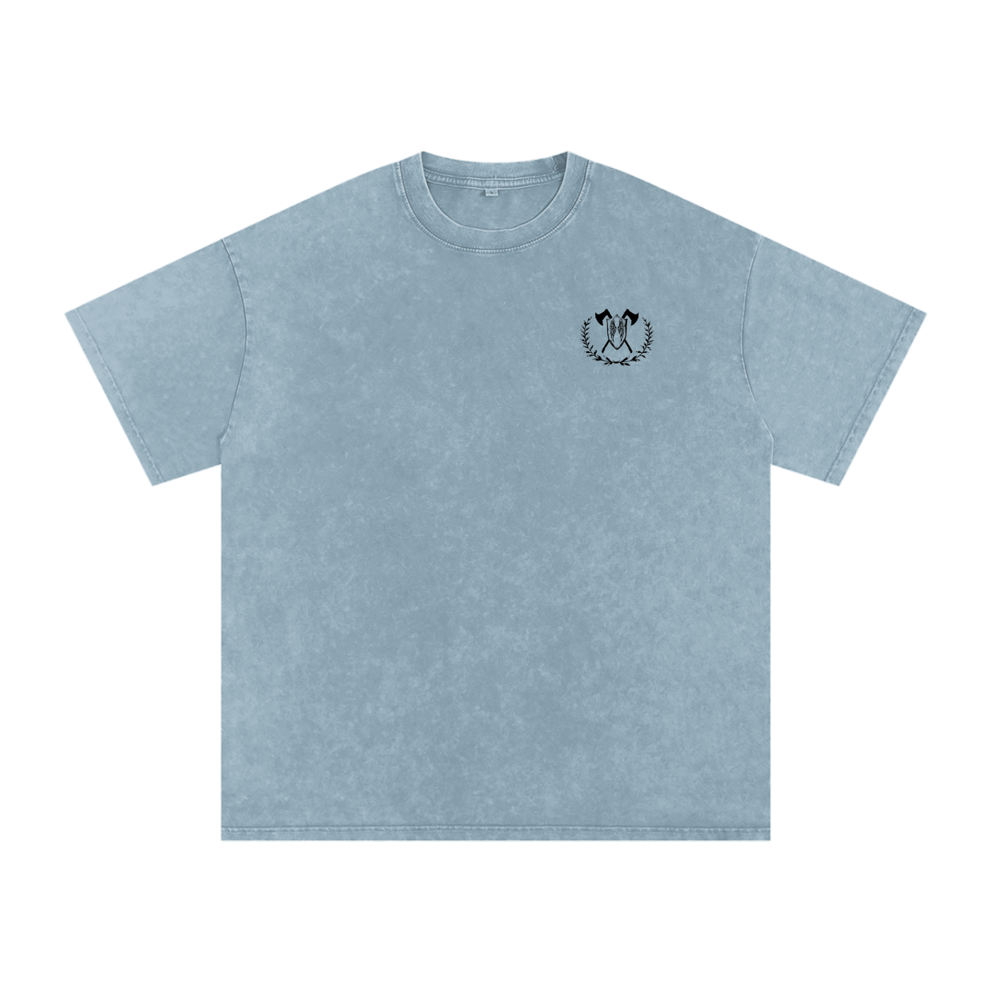 fire and rage - snow washed oversized tee