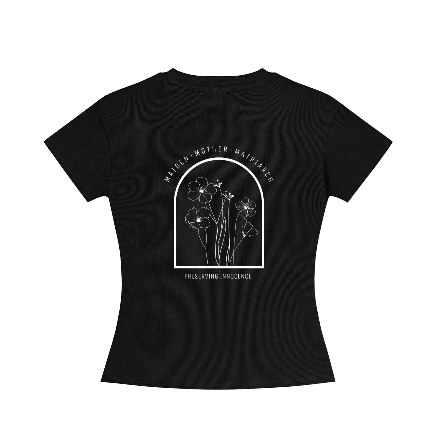 maiden, mother, matriarch slim fit crewneck t-shirt