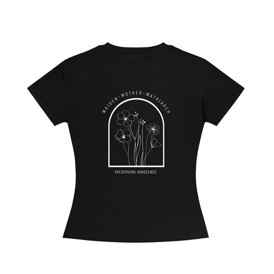 maiden, mother, matriarch slim fit crewneck t-shirt