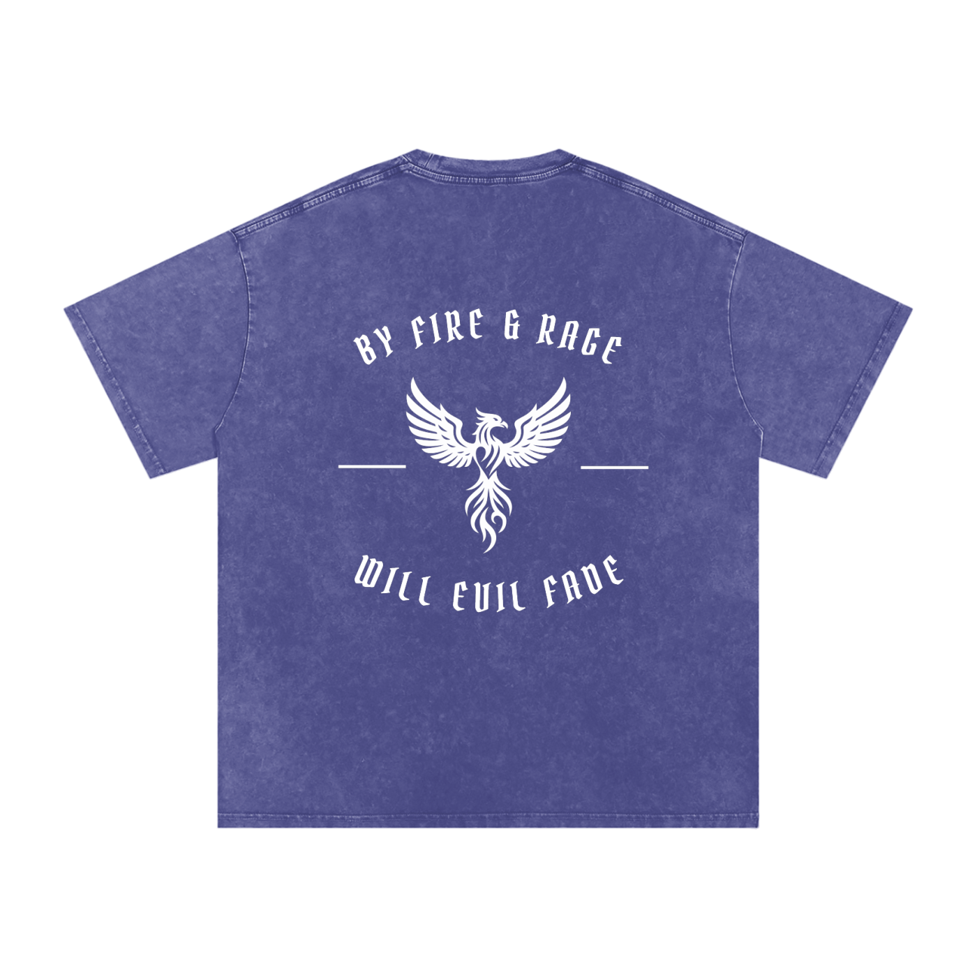 fire and rage - snow washed oversized tee