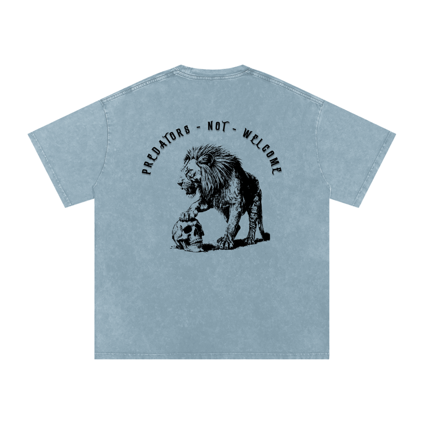 predators not welcome - Women's SNOW WASHED oversized tee