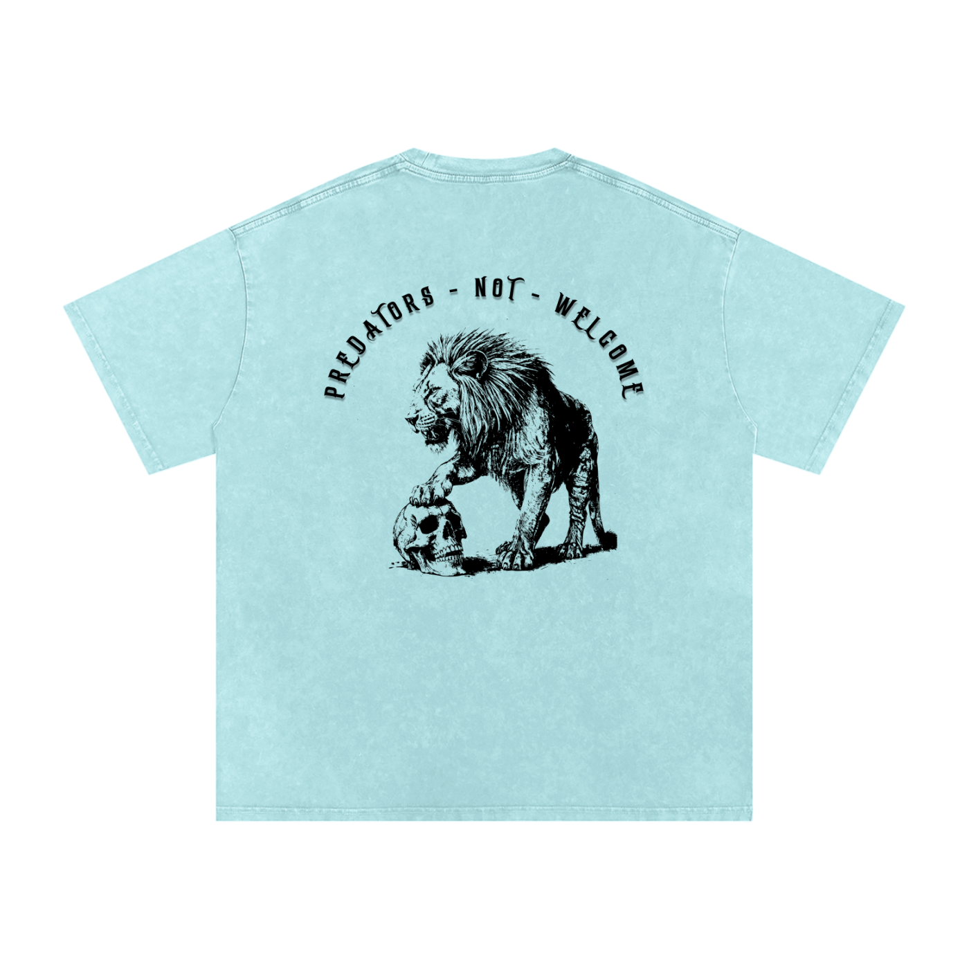 predators not welcome - Women's SNOW WASHED oversized tee