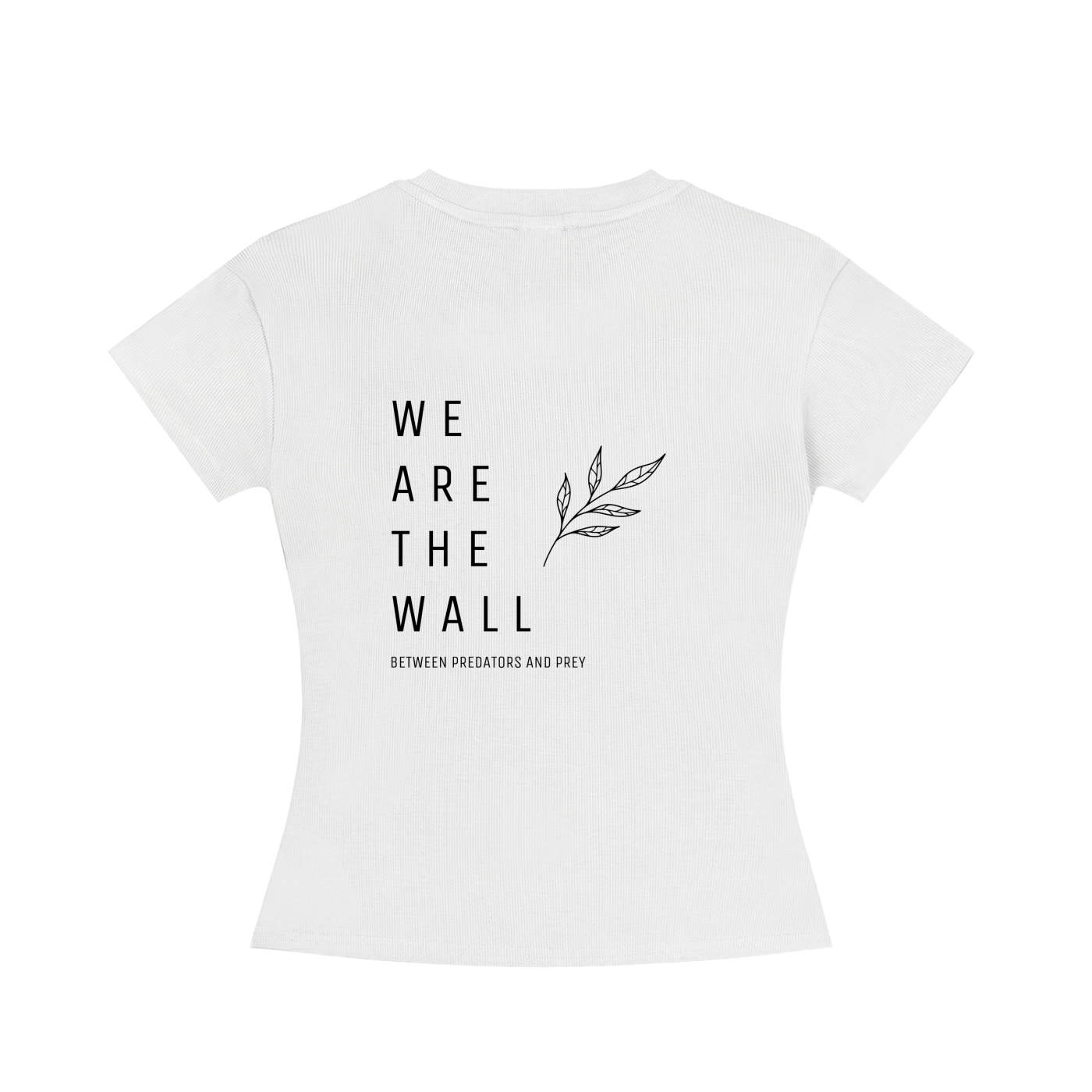 we are the wall Slim Fit Crewneck T-Shirt