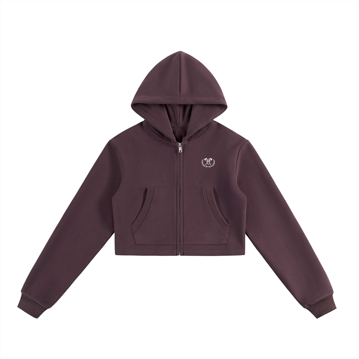 ENDING PREDATORS - CROP ZIP UP HOODIE
