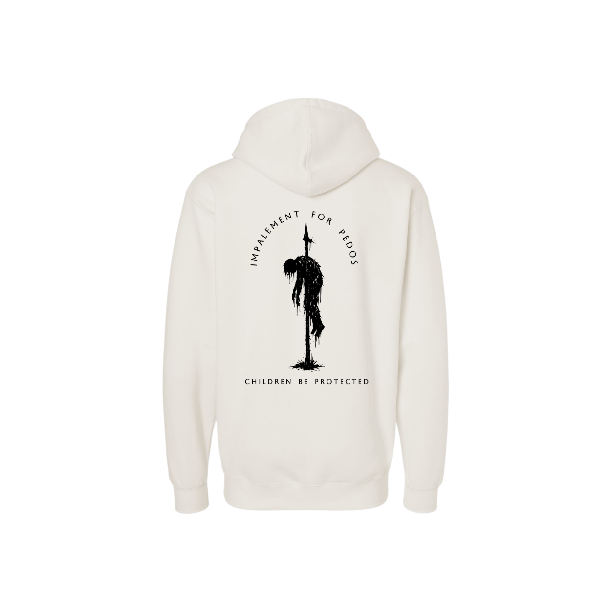 Impalement for Pedos -heavyweight hoodie
