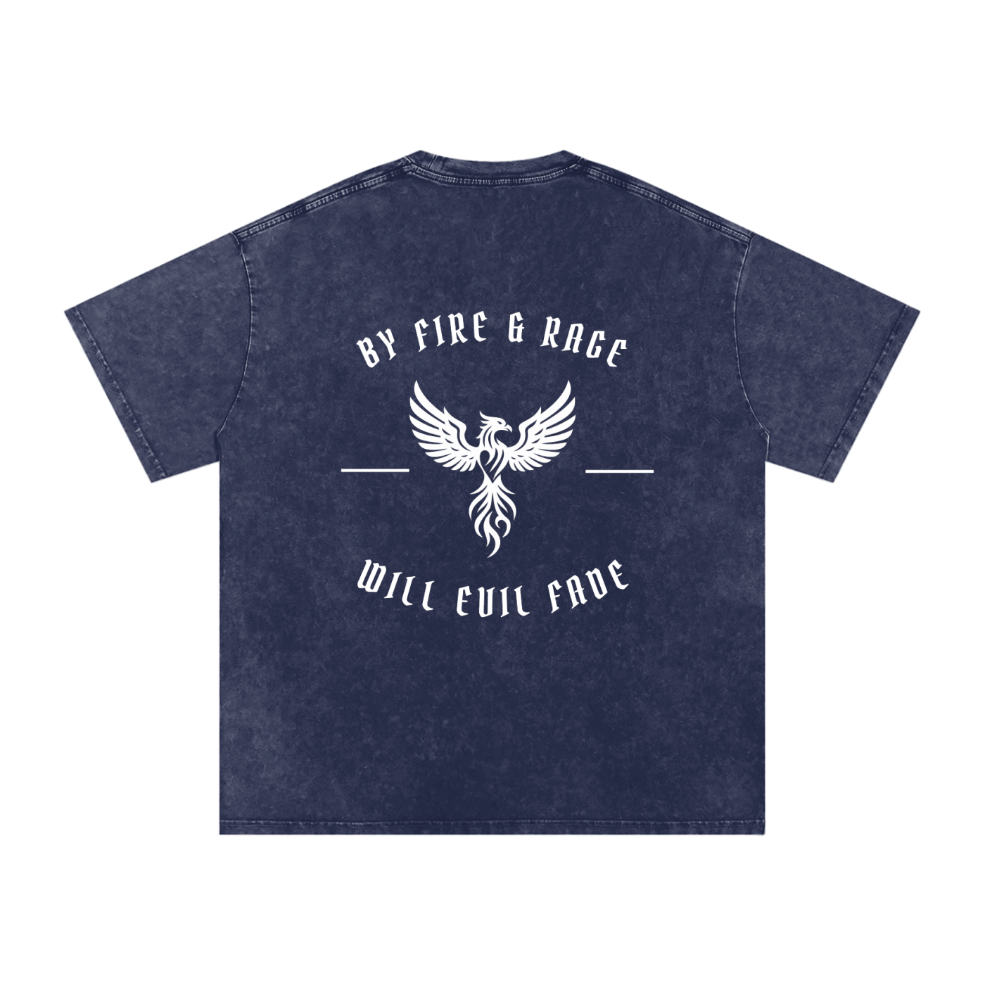 fire and rage - snow washed oversized tee