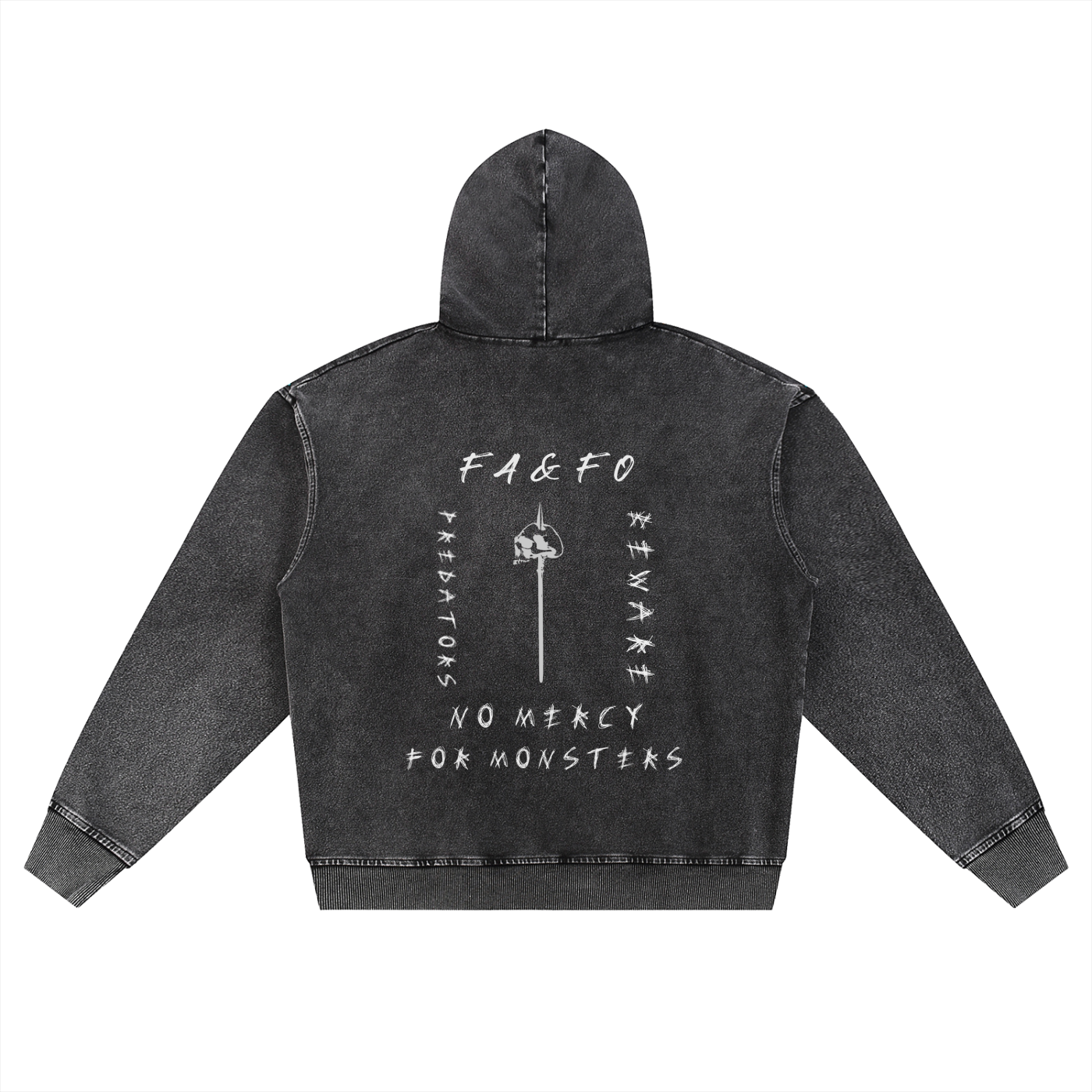 F A & F O - SNOW WASHED ZIP HOODIE