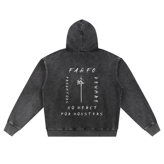 F A & F O - SNOW WASHED ZIP HOODIE