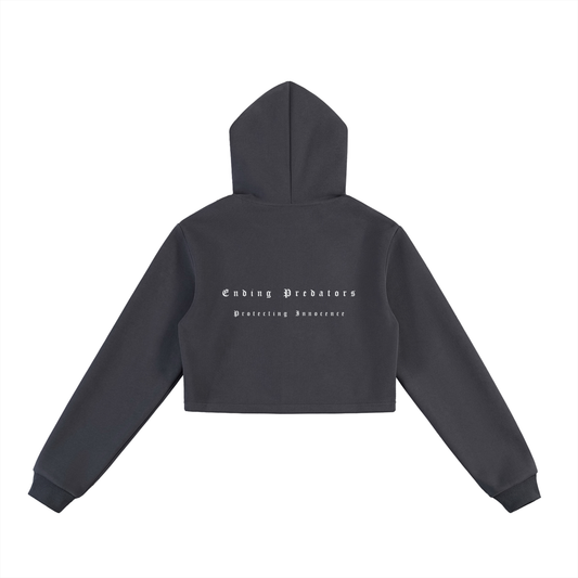 ENDING PREDATORS - CROP ZIP UP HOODIE