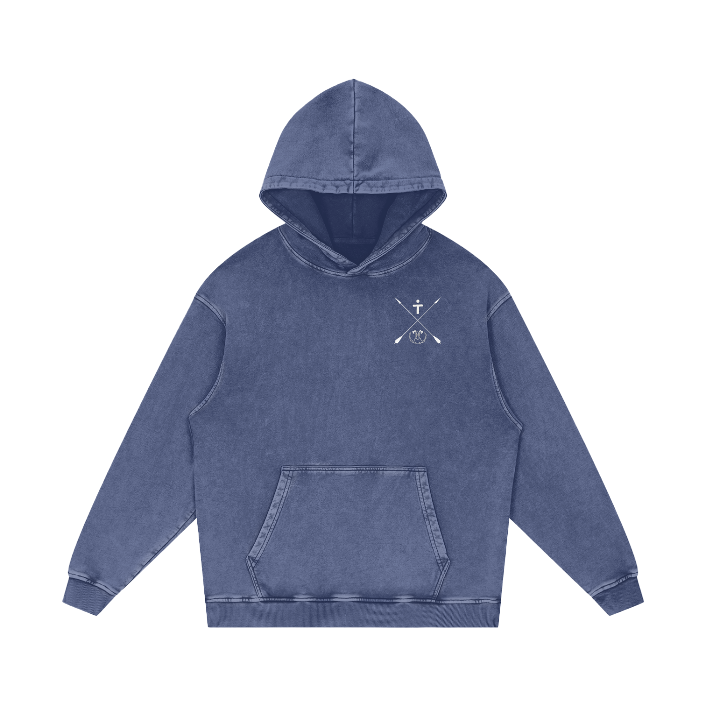 Guarding innocence - pull over snow washed hoodie