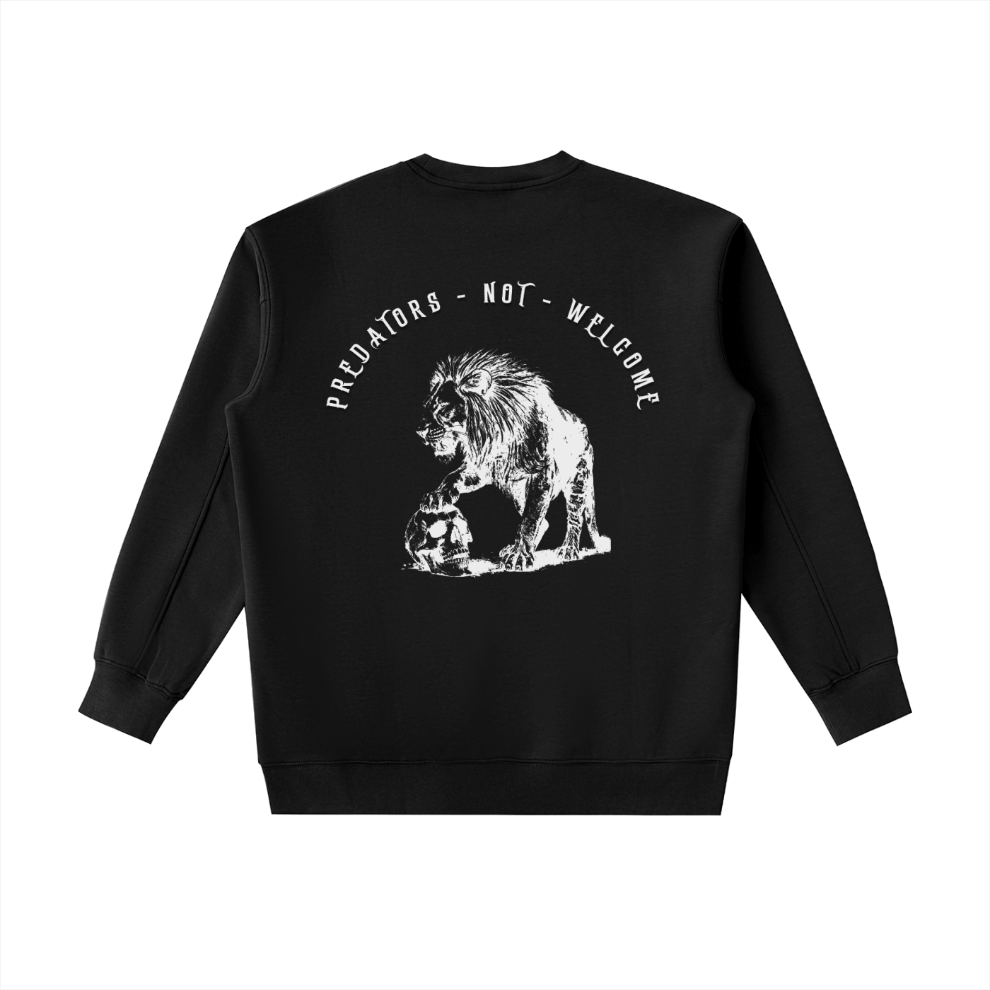 predators not welcome - CREW NECK