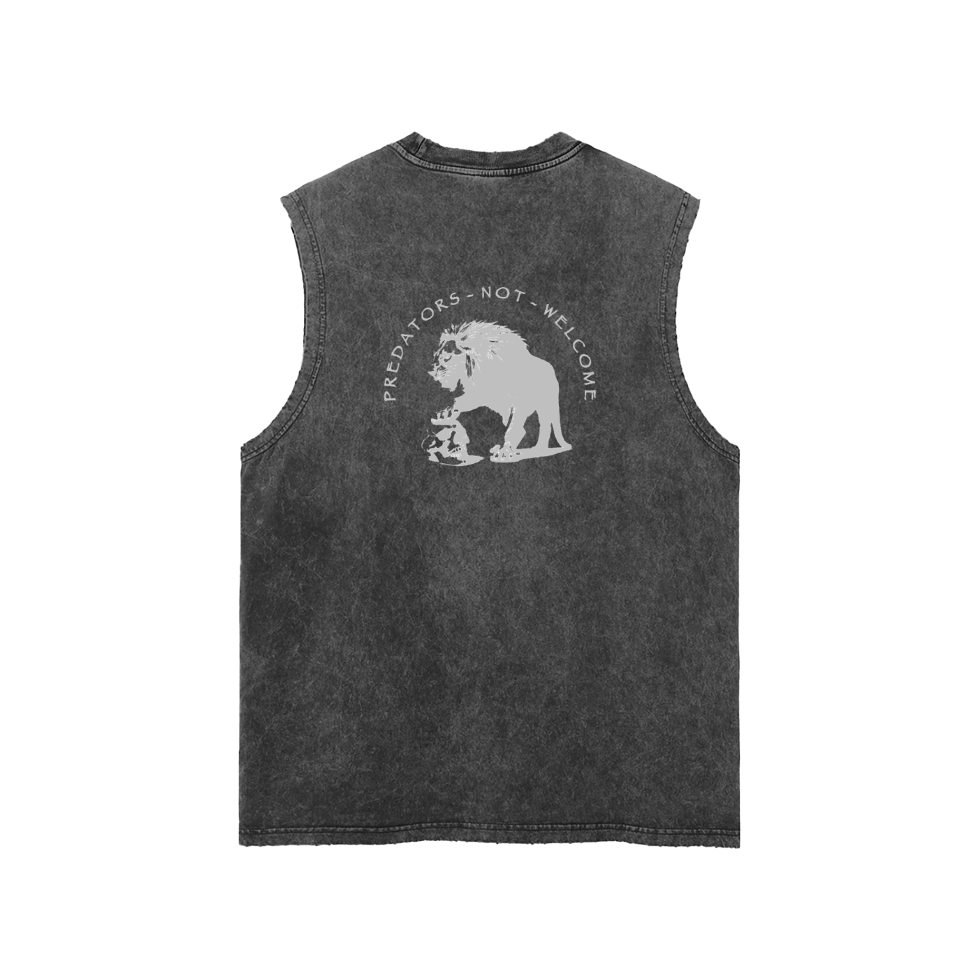 PREDATORS NOT WELCOME - SNOW WASHED TANK