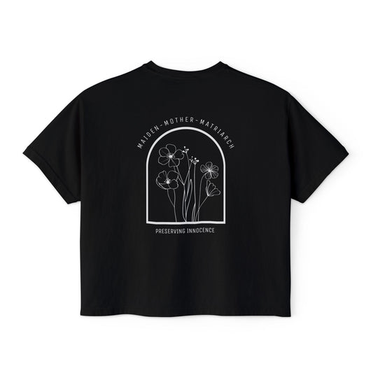 Maiden Mother Matriarch - cropped box tee