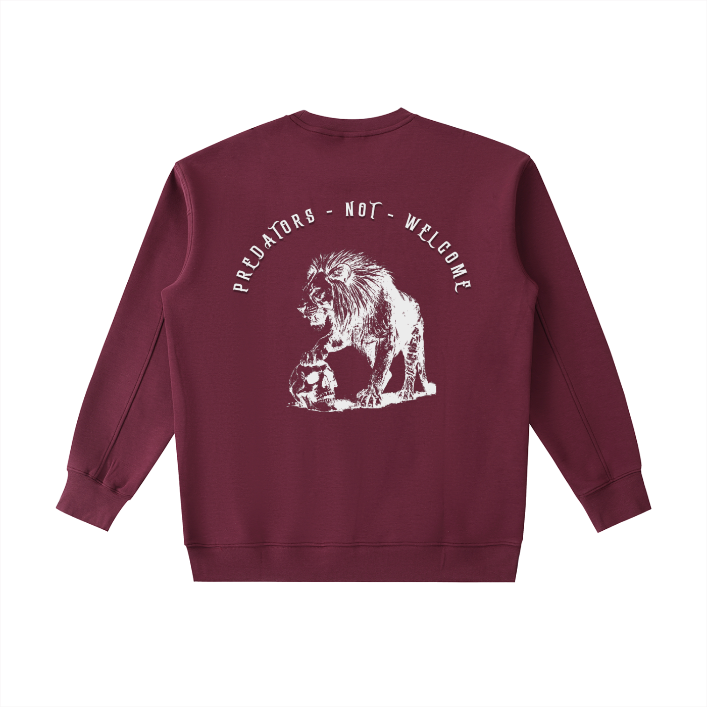 predators not welcome - CREW NECK