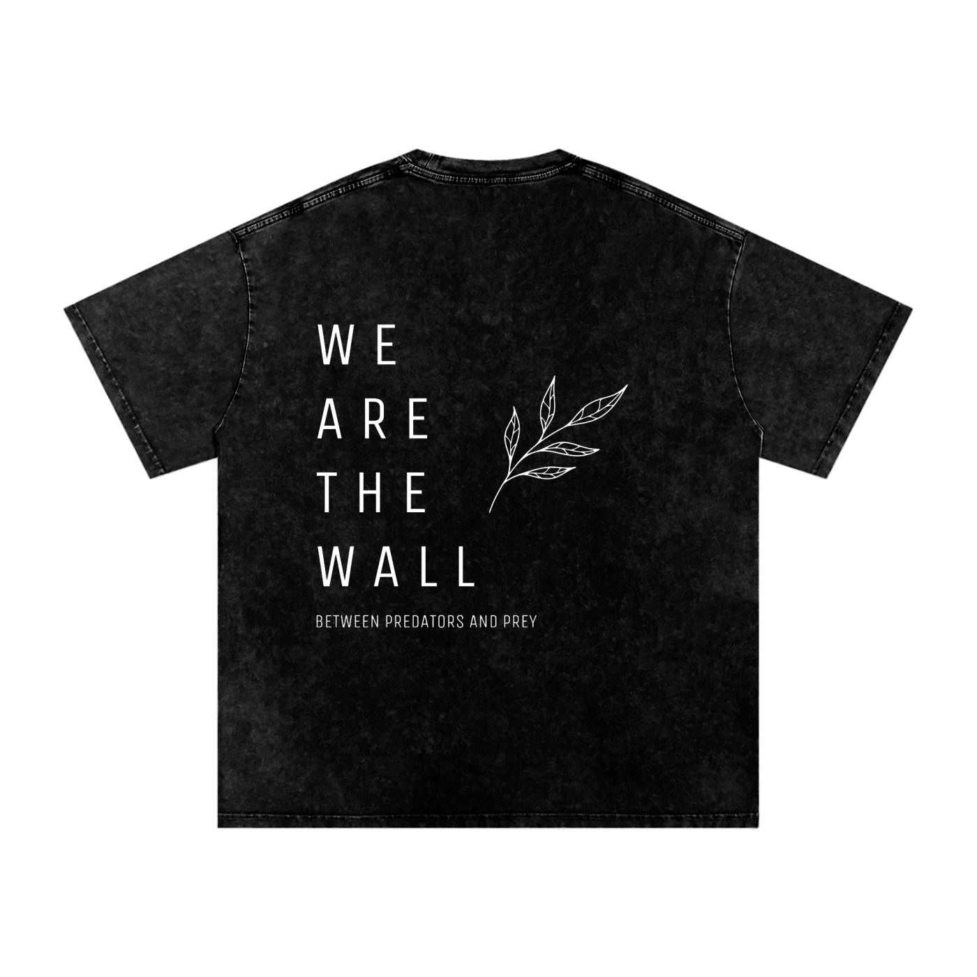 We are the wall - SNOW WASHED oversized tee