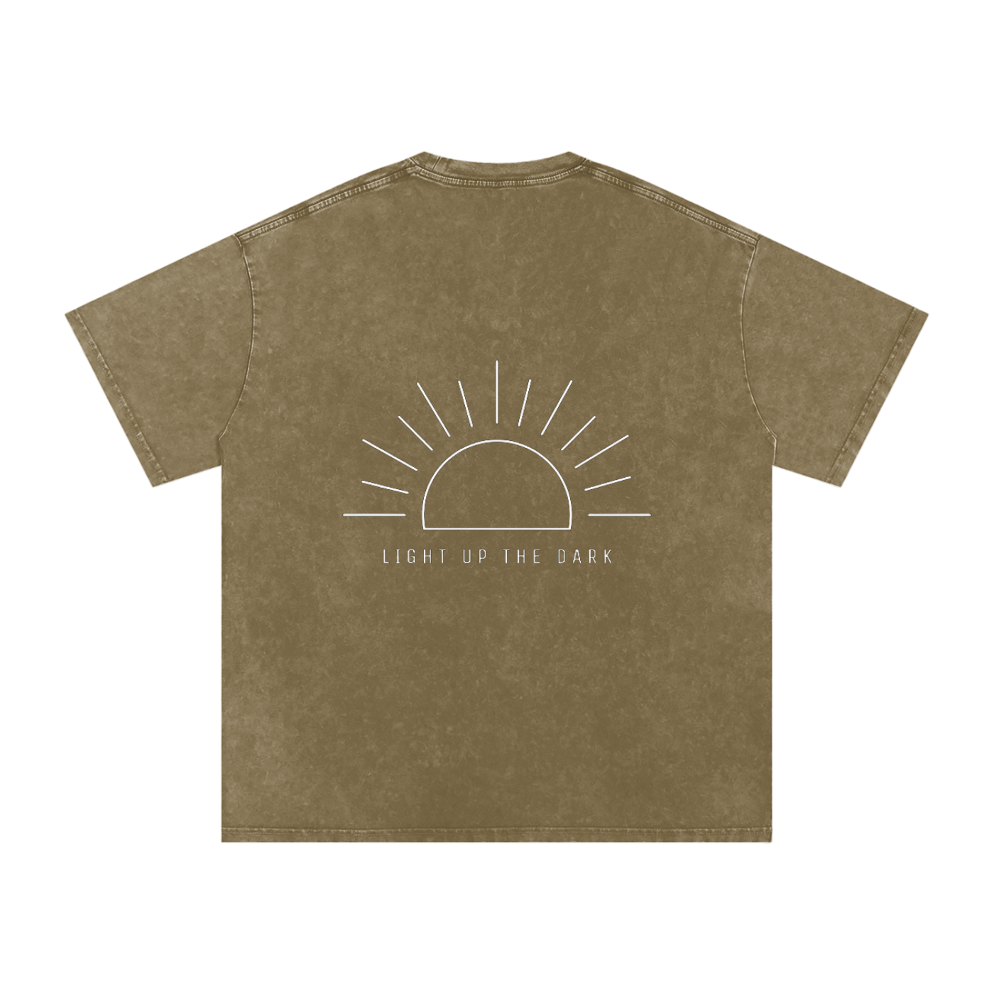 Light up the dark - SNOW WASHED oversized tee