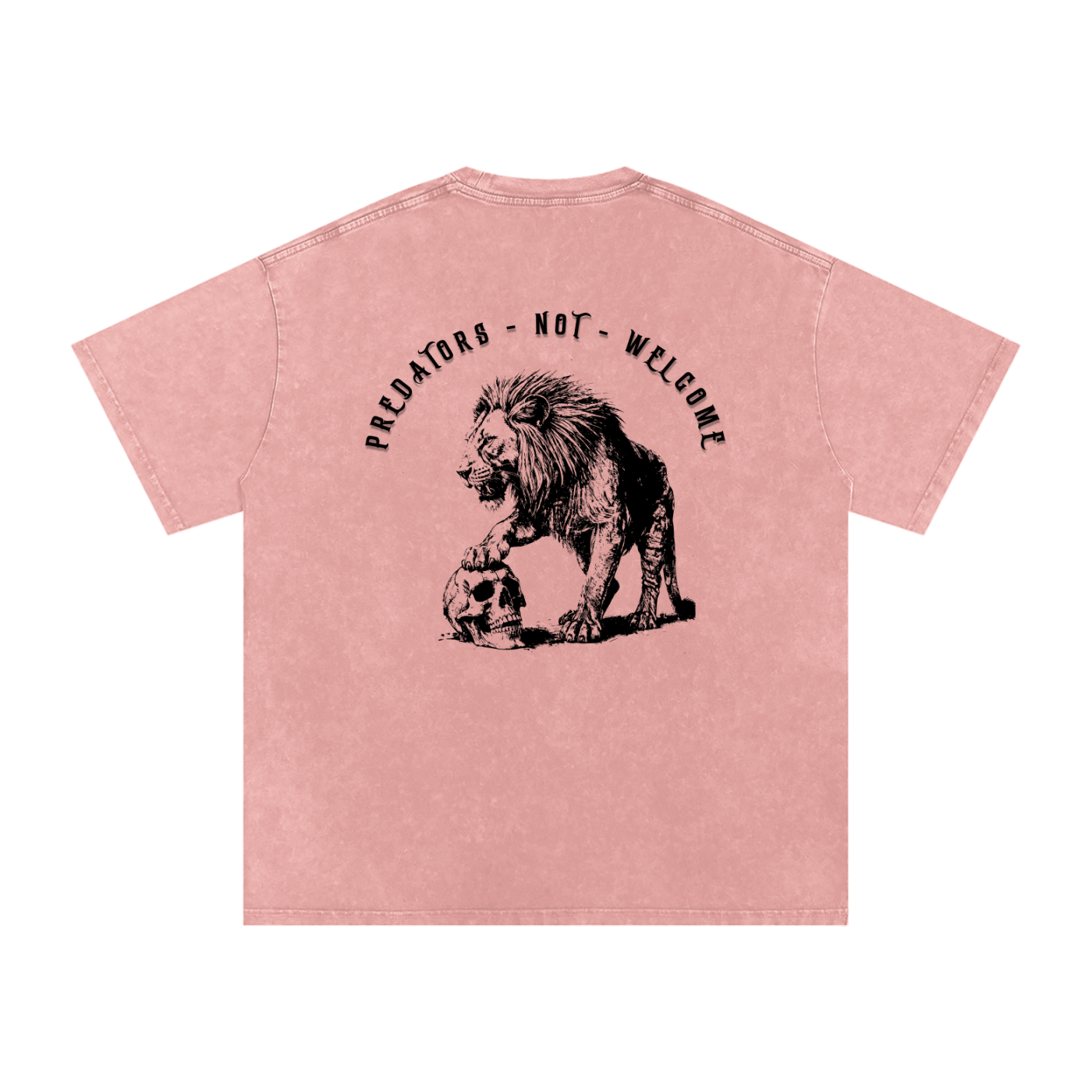 predators not welcome - Women's SNOW WASHED oversized tee