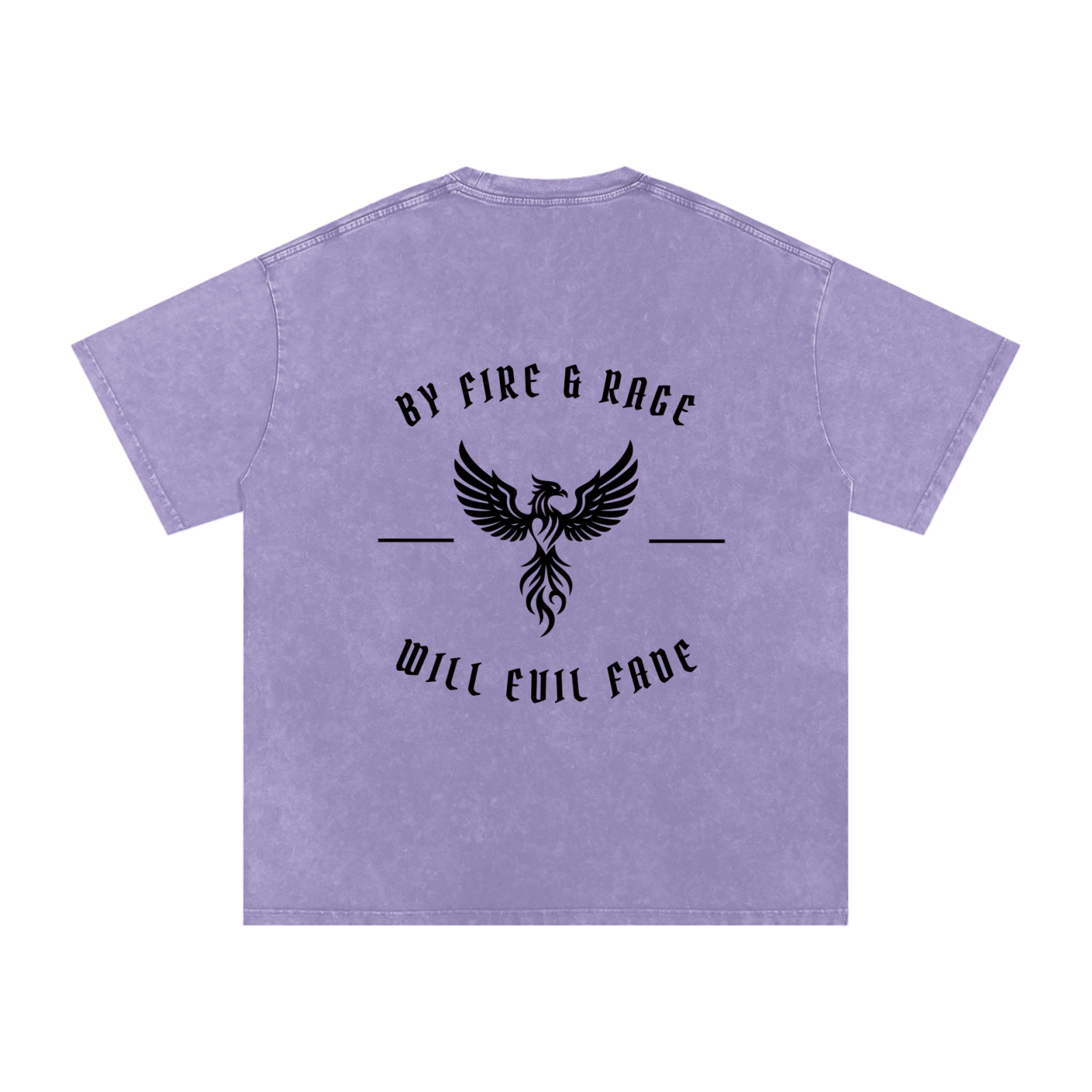 fire and rage - snow washed oversized tee