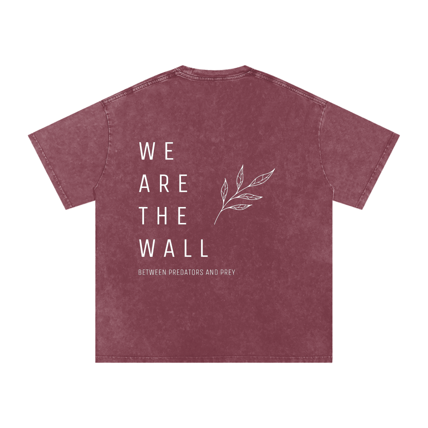 We are the wall - SNOW WASHED oversized tee