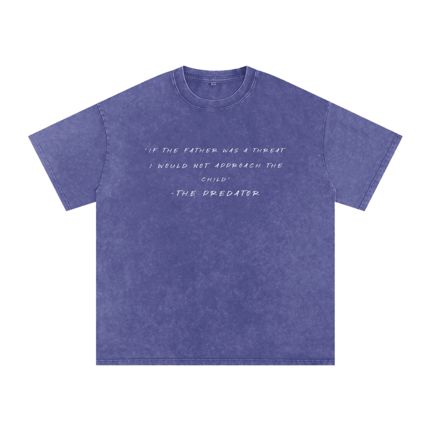 BE A THREAT - SNOW WASHED oversized tee