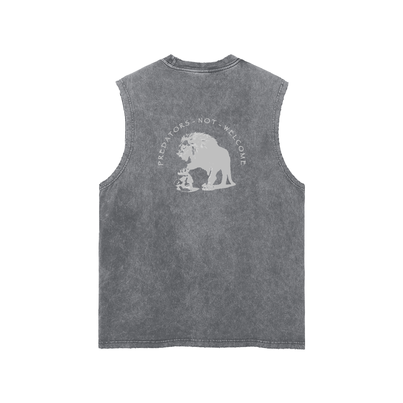 PREDATORS NOT WELCOME - SNOW WASHED TANK