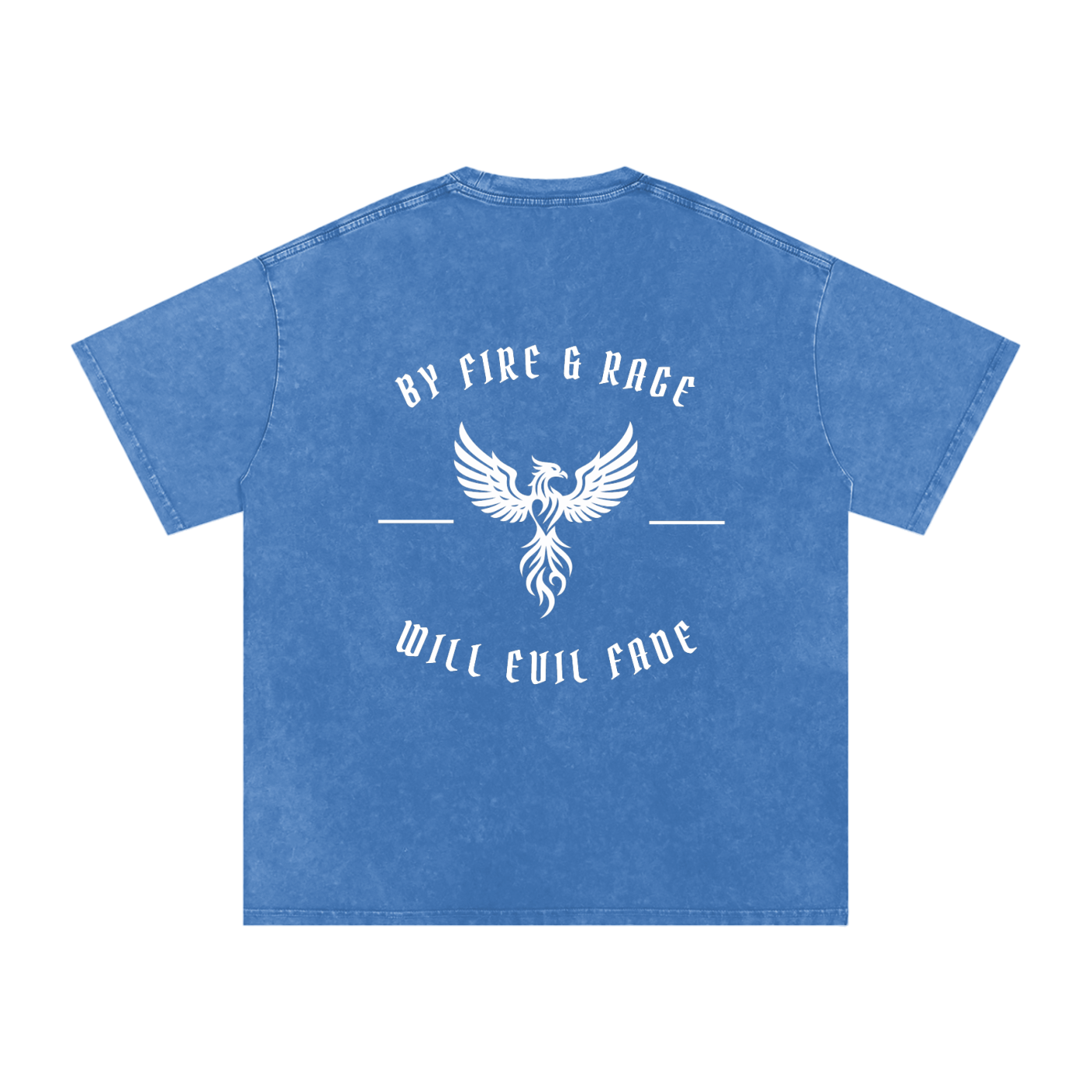fire and rage - snow washed oversized tee