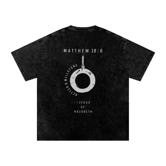 better a Millstone - SNOW WASHED oversized tee