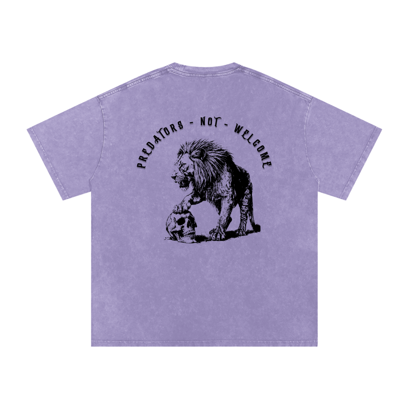 predators not welcome - Women's SNOW WASHED oversized tee