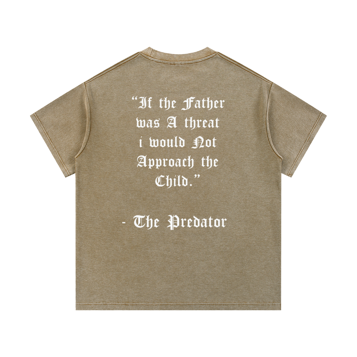 BE A THREAT WAFFLE KNIT TEE