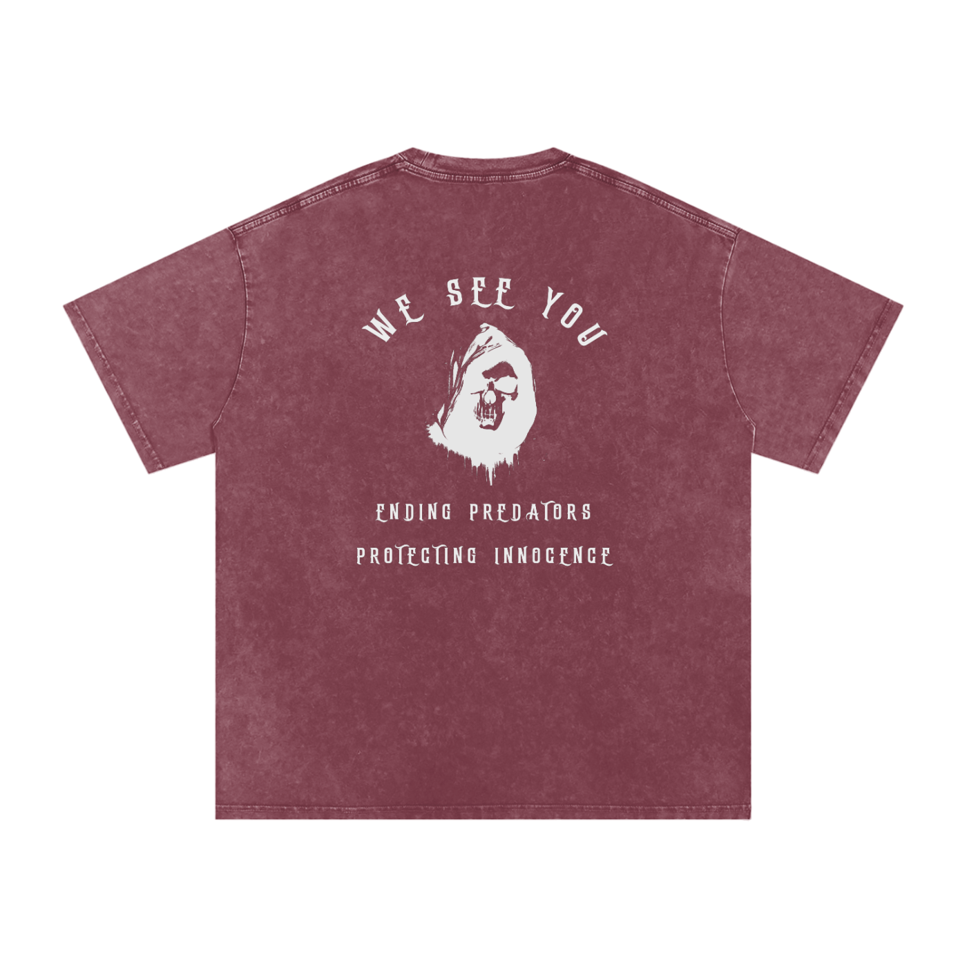 Predators beware - we see you snow washed Oversized tee