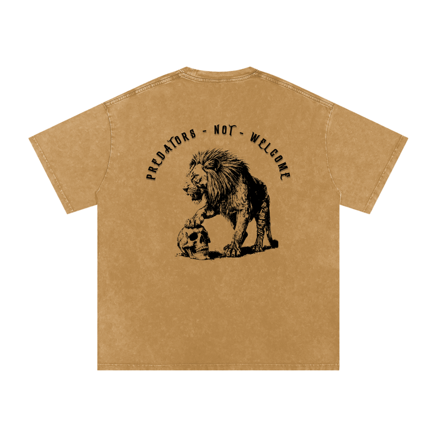 predators not welcome - Women's SNOW WASHED oversized tee