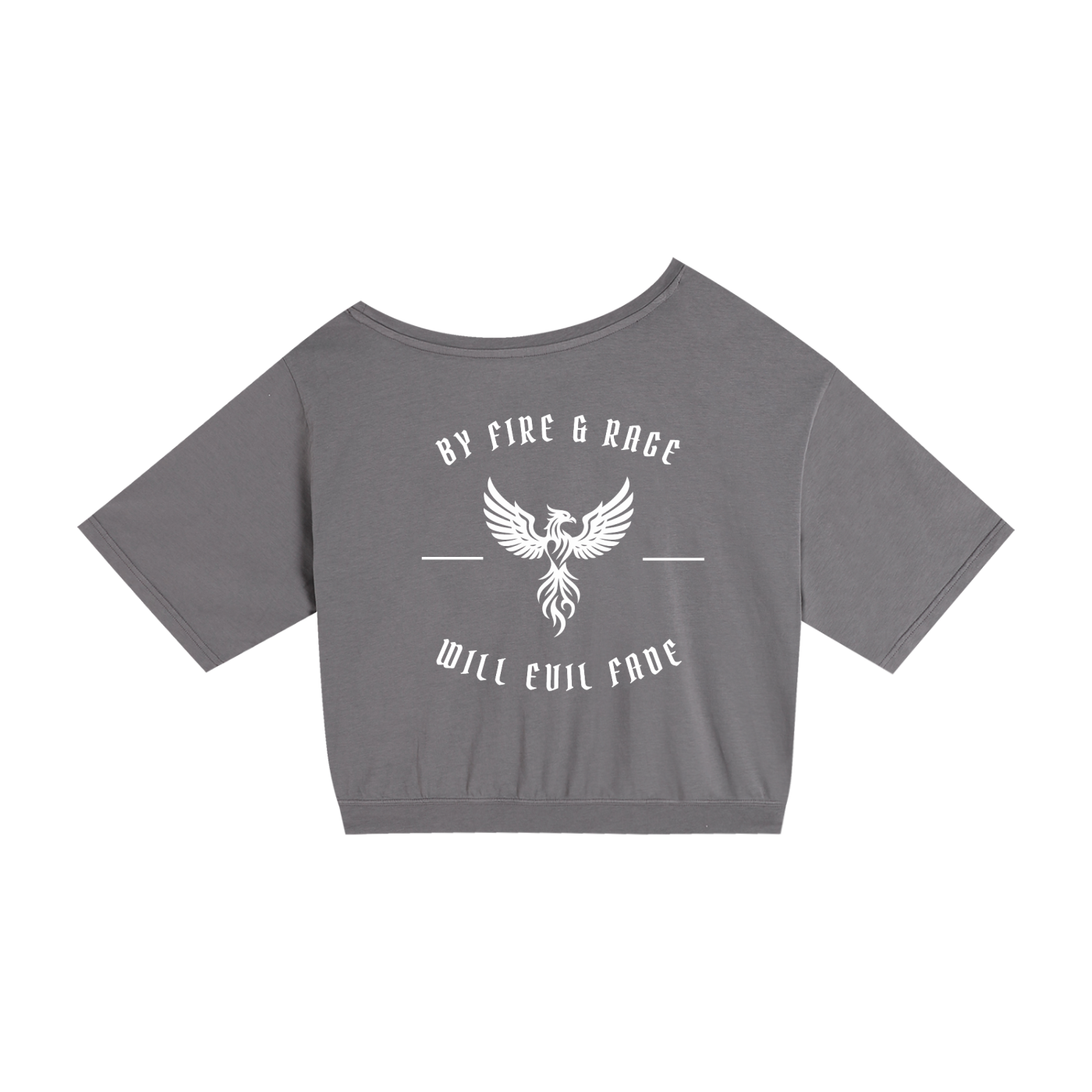 fire and rage - drop shoulder crop