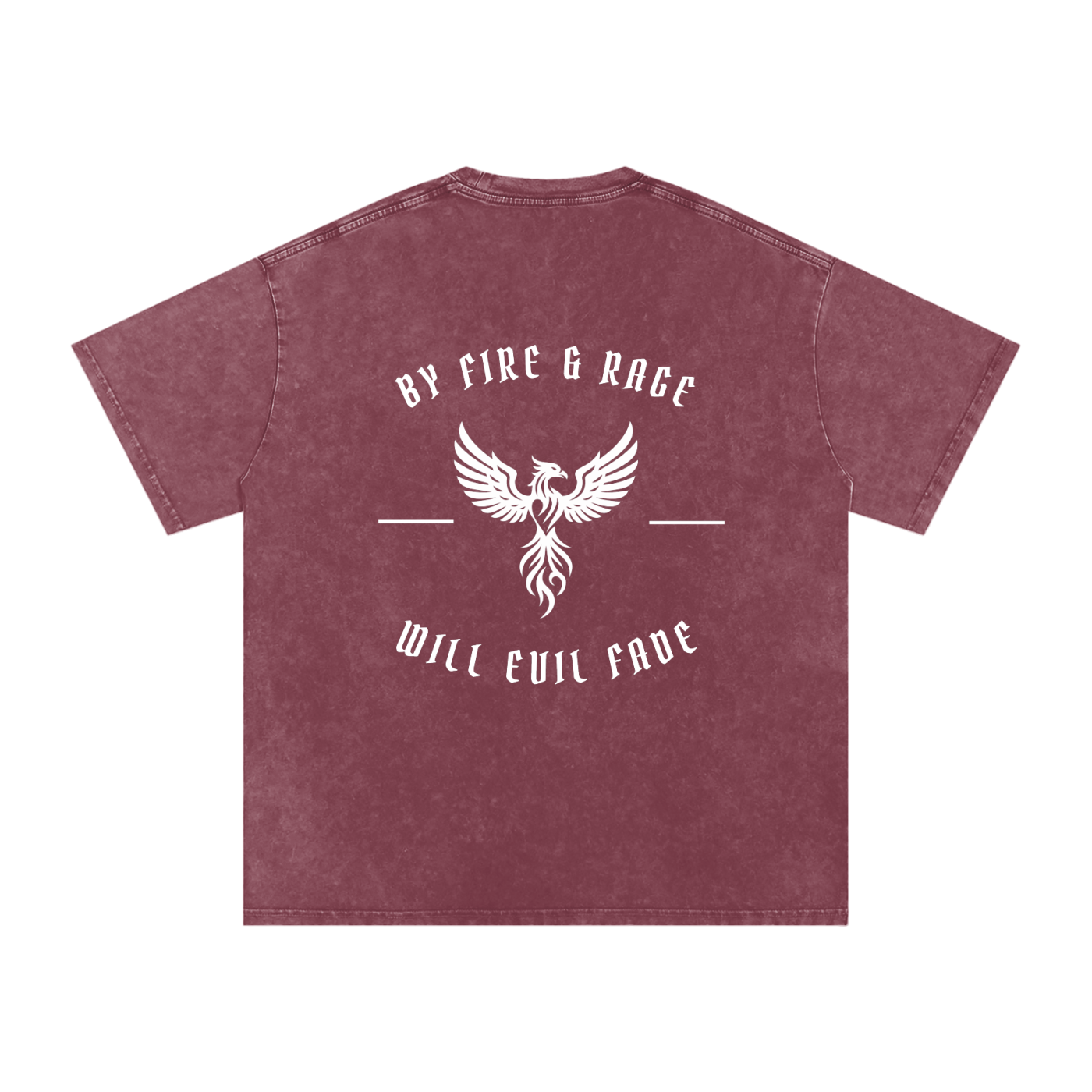 fire and rage - snow washed oversized tee