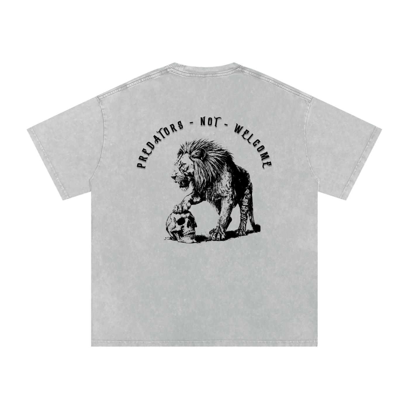 predators not welcome - Women's SNOW WASHED oversized tee