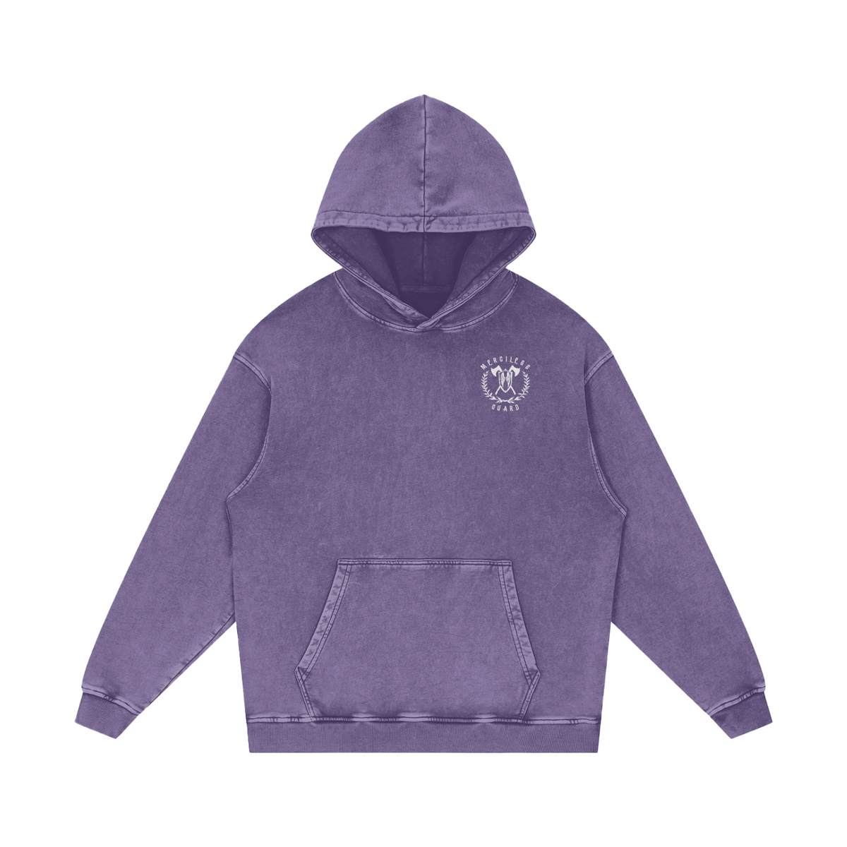 WE ARE THE WALL - SNOW WASHED PULLOVER HOODIE