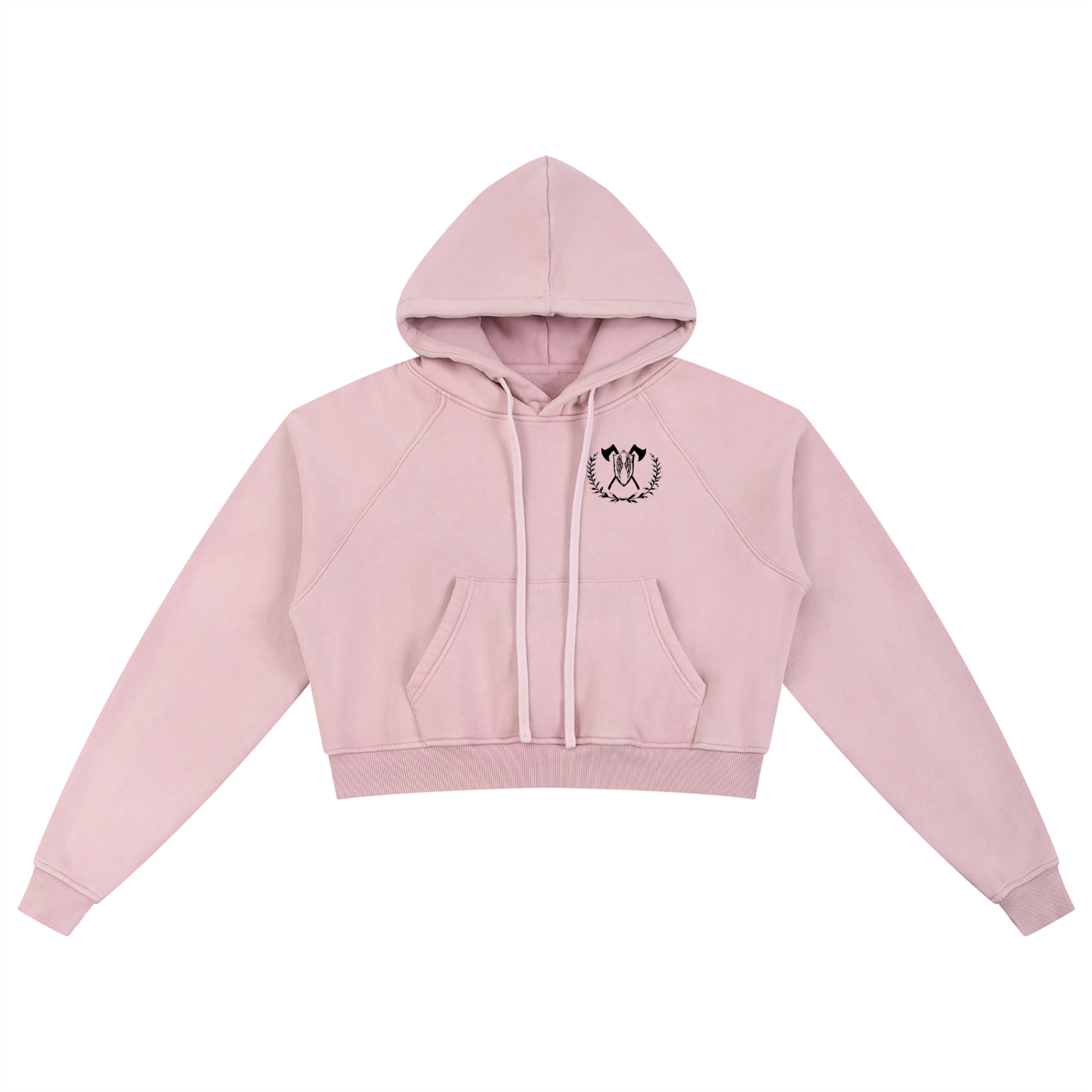 We are the wall - Snow Washed Cropped Hoodie